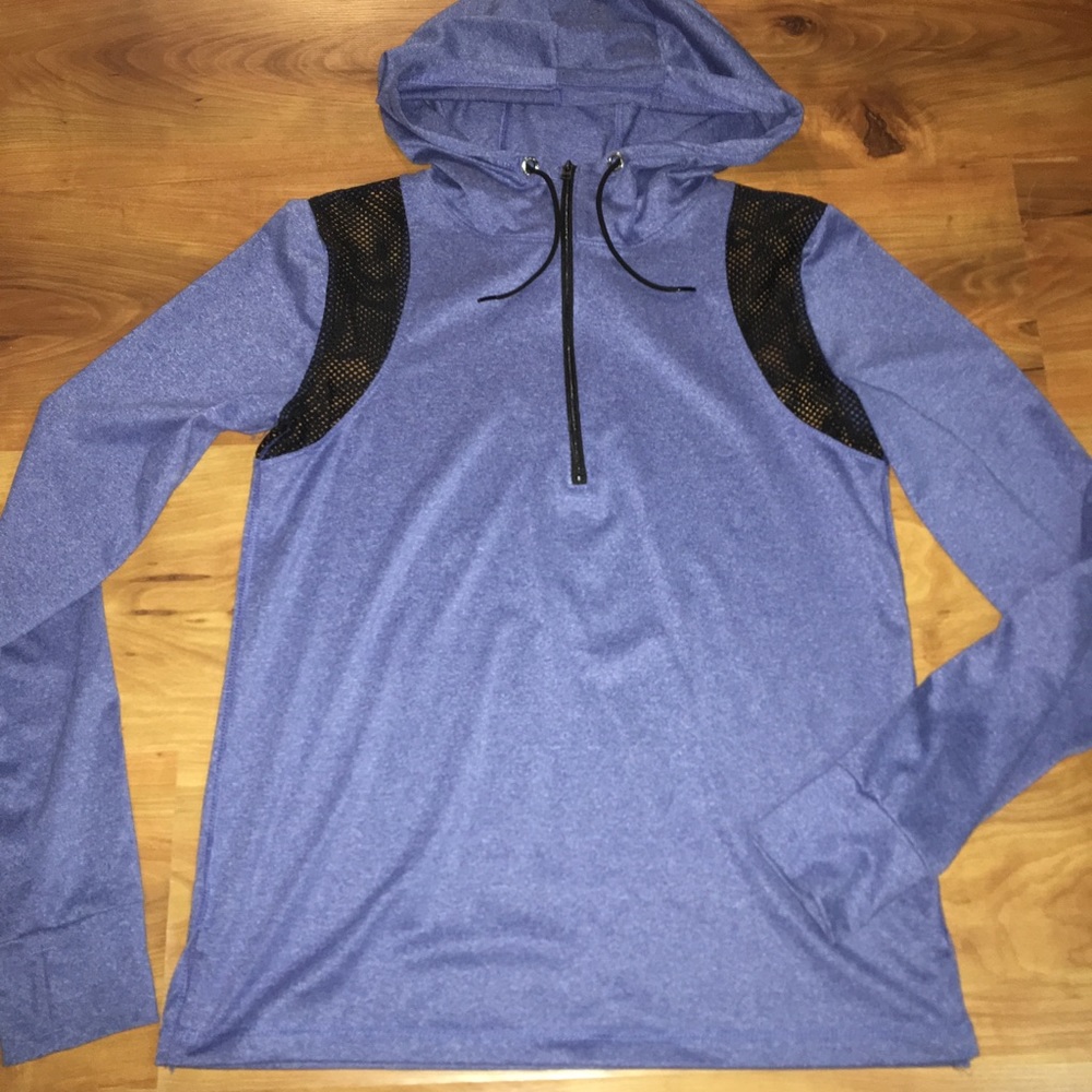 Quarter zip workout jacket